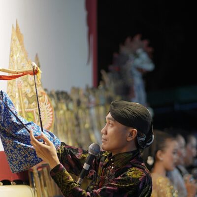A Traditional Wayang Performance in Central Java.