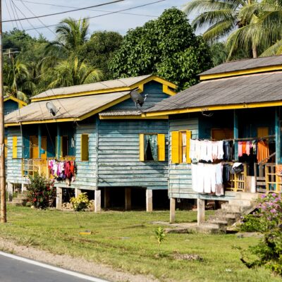 Dwellings of estate workers of Ladang Sapong, Sabah.